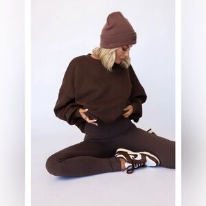 Coffee Run Pant Set Cinnamon | Size Small